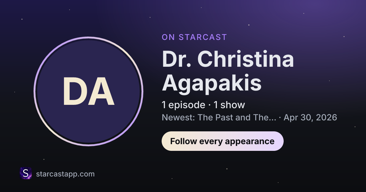 The preview card for Dr. Christina Agapakis