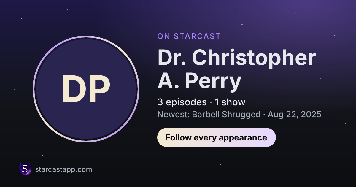 The preview card for Dr. Christopher A. Perry
