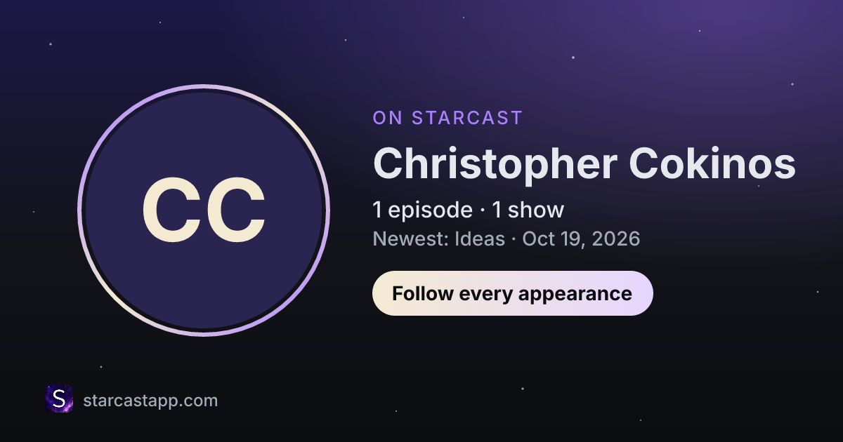 The preview card for Christopher Cokinos
