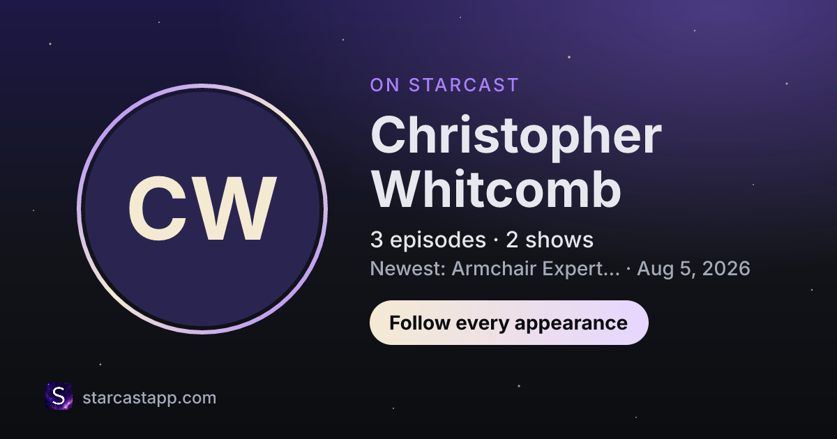 The preview card for Christopher Whitcomb