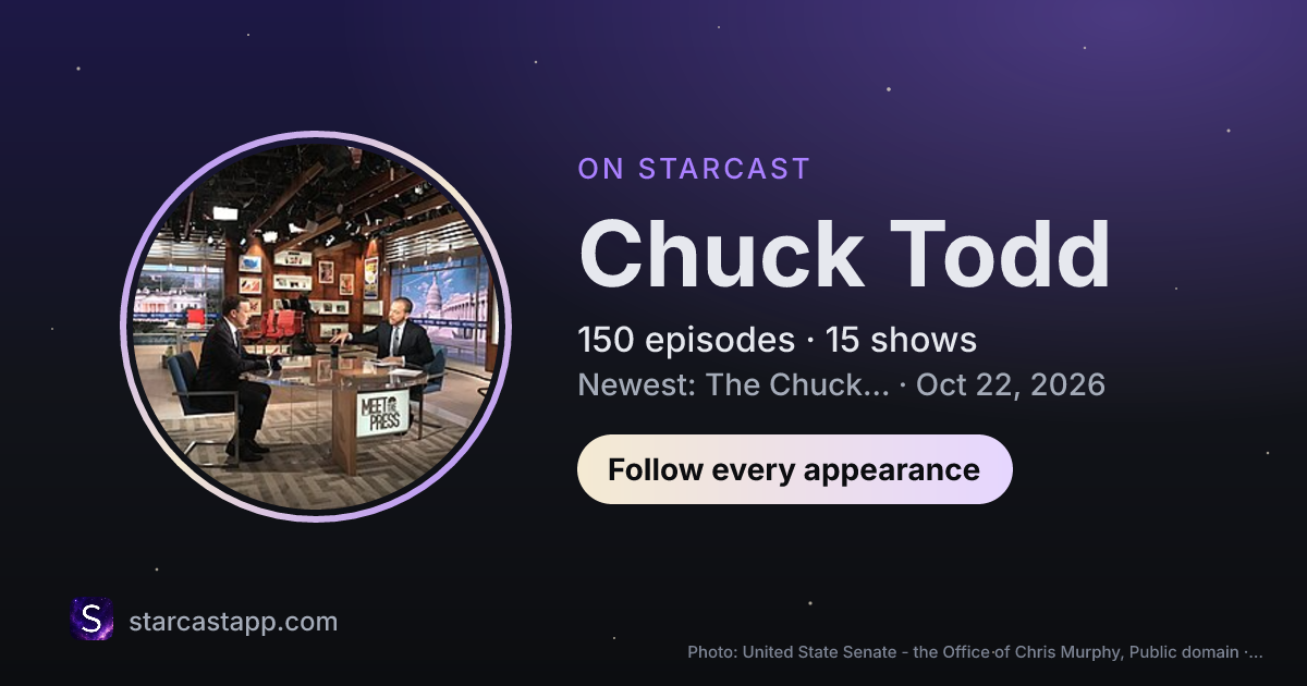 The preview card for Chuck Todd