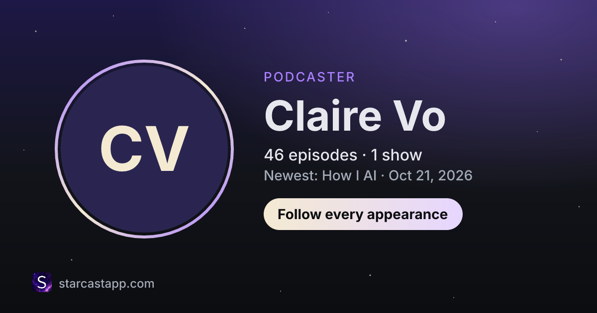 The preview card for Claire Vo