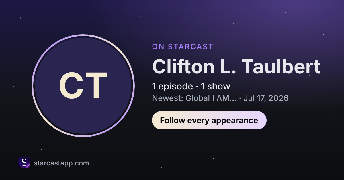 The preview card for Clifton L. Taulbert