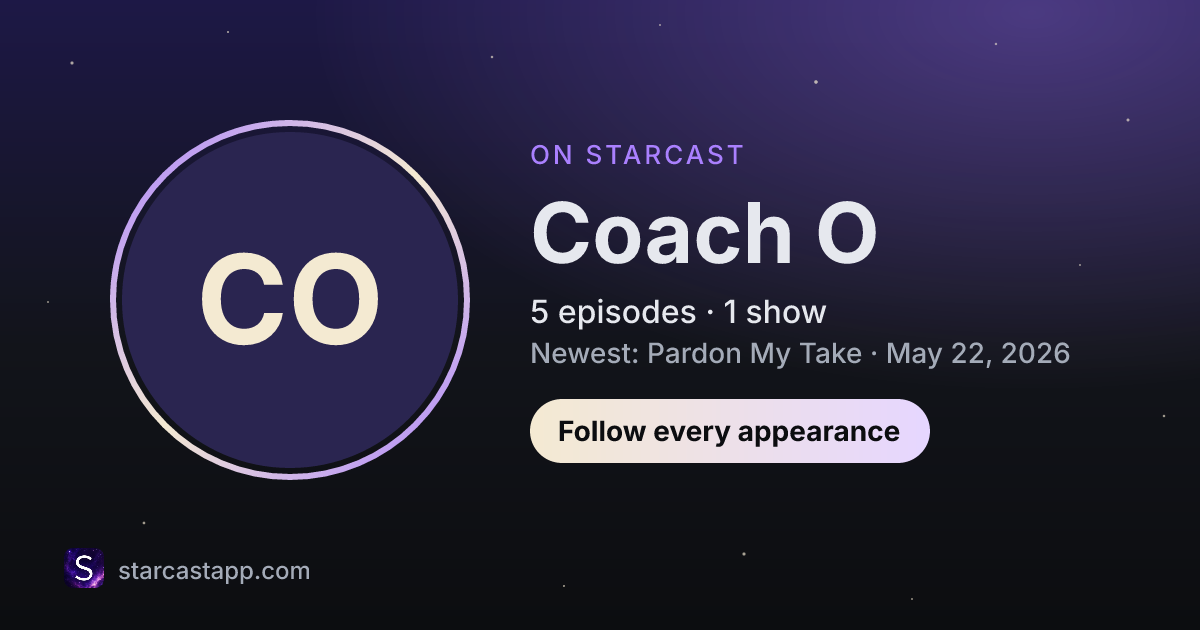 The preview card for Coach O