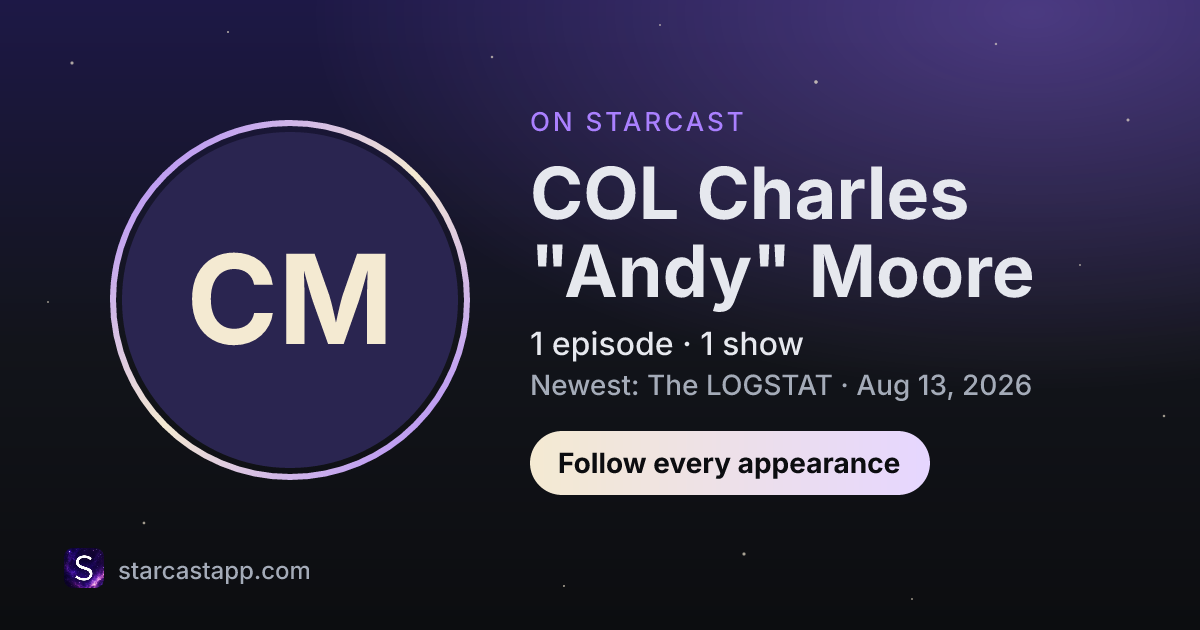 The preview card for COL Charles "Andy" Moore