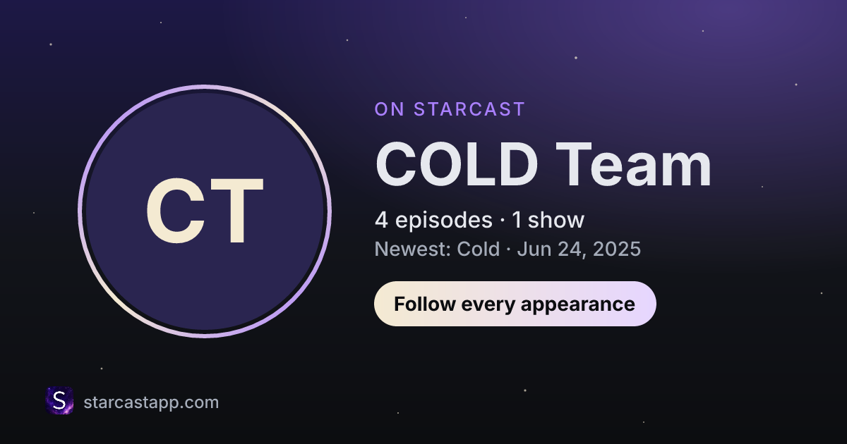 The preview card for COLD Team