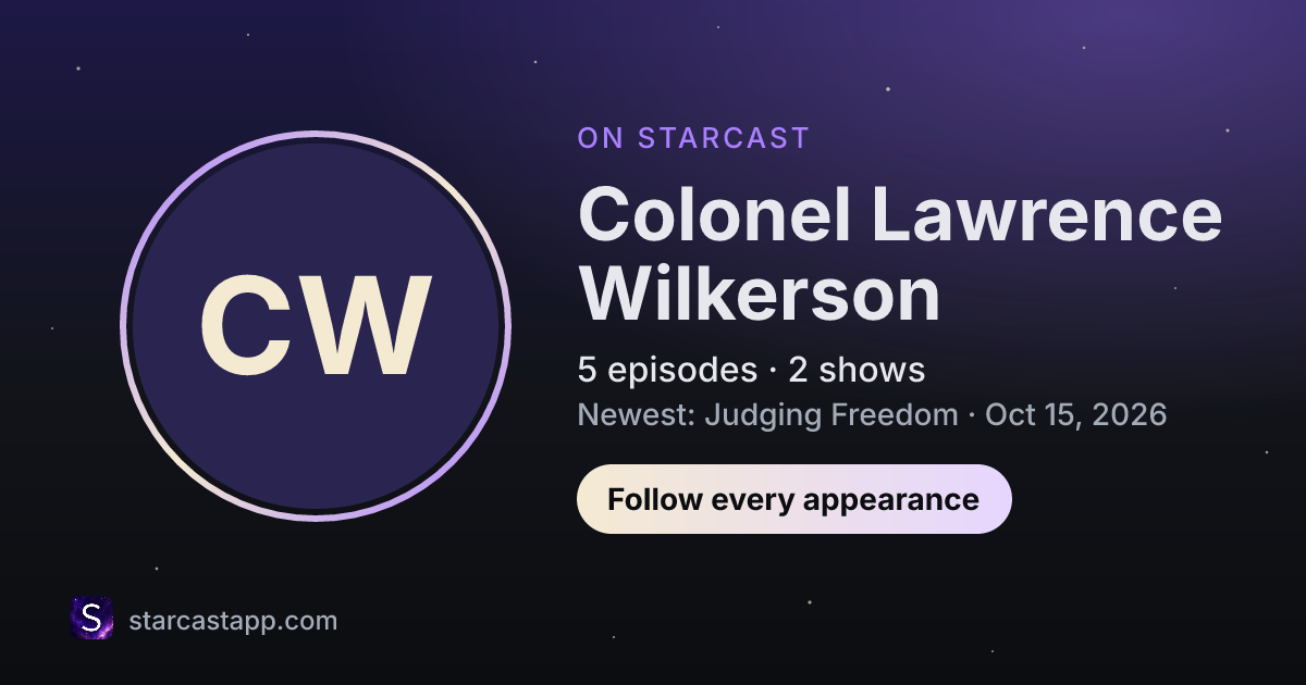 The preview card for Colonel Lawrence Wilkerson
