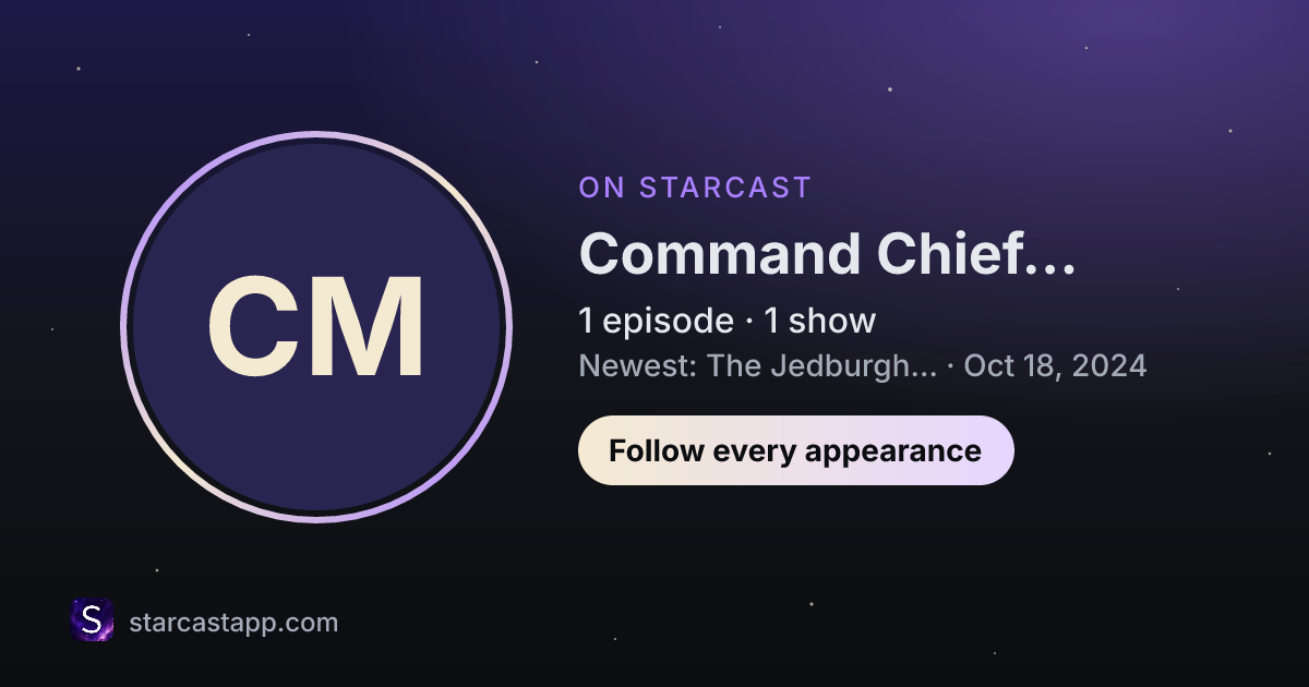 The preview card for Command Chief Warrant Officer Felix Mosqueda