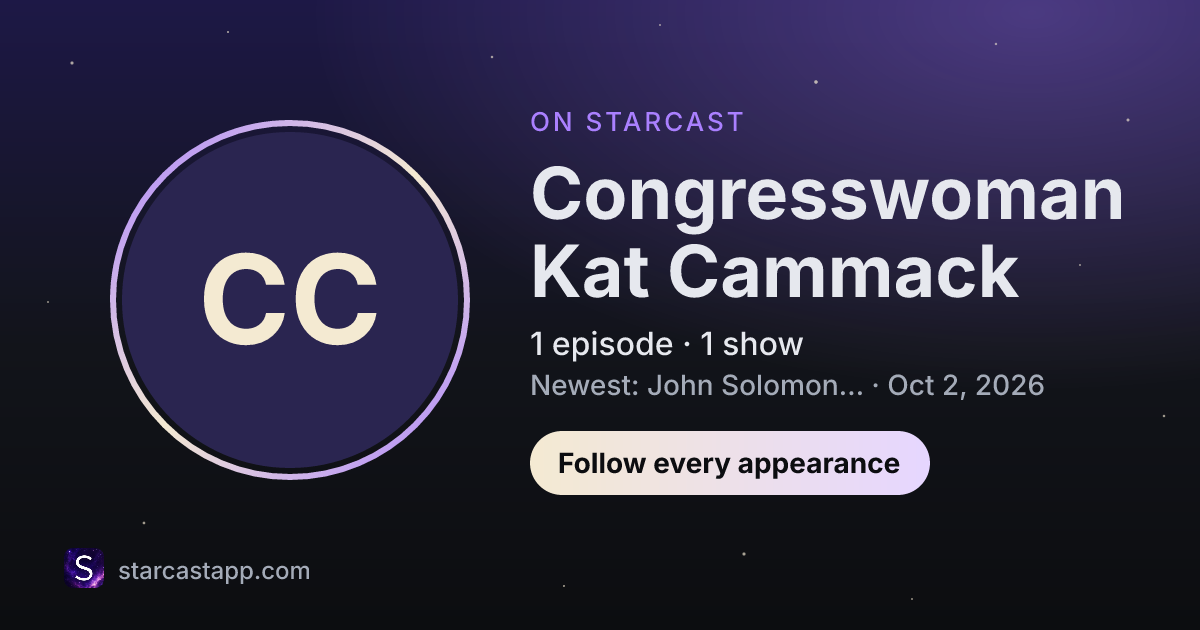 The preview card for Congresswoman Kat Cammack
