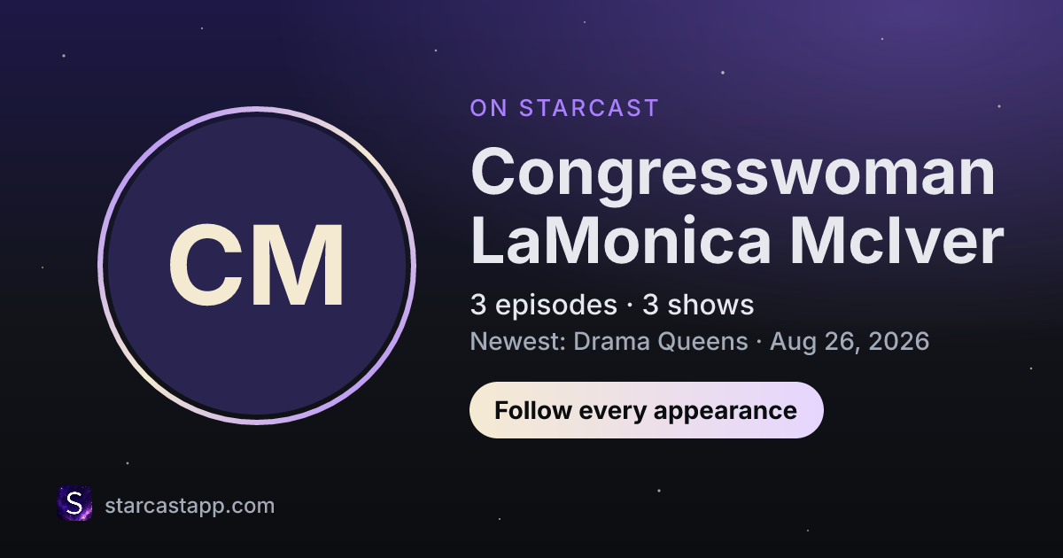 The preview card for Congresswoman LaMonica McIver