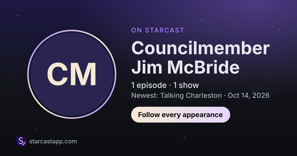 The preview card for Councilmember Jim McBride