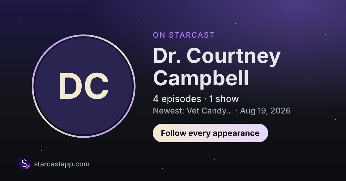 The preview card for Dr. Courtney Campbell