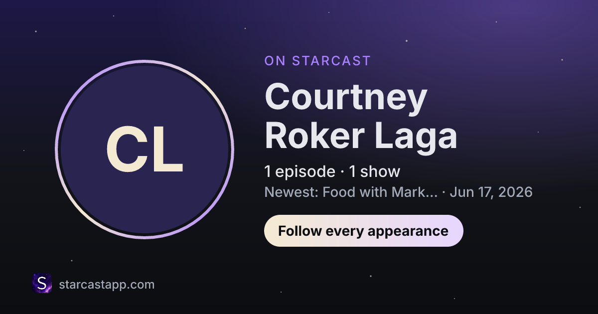 The preview card for Courtney Roker Laga