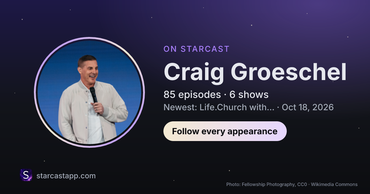 The preview card for Craig Groeschel