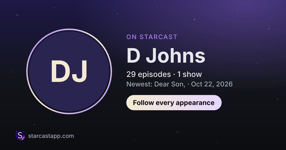 The preview card for D Johns