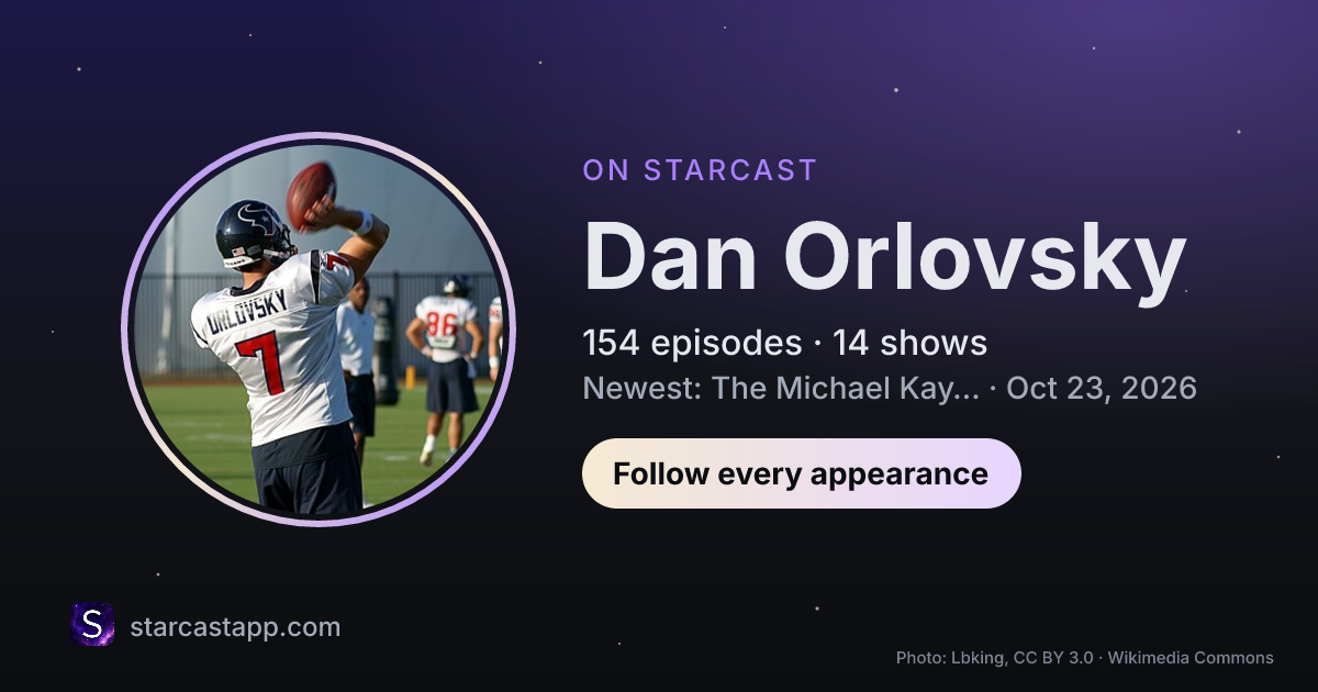 The preview card for Dan Orlovsky