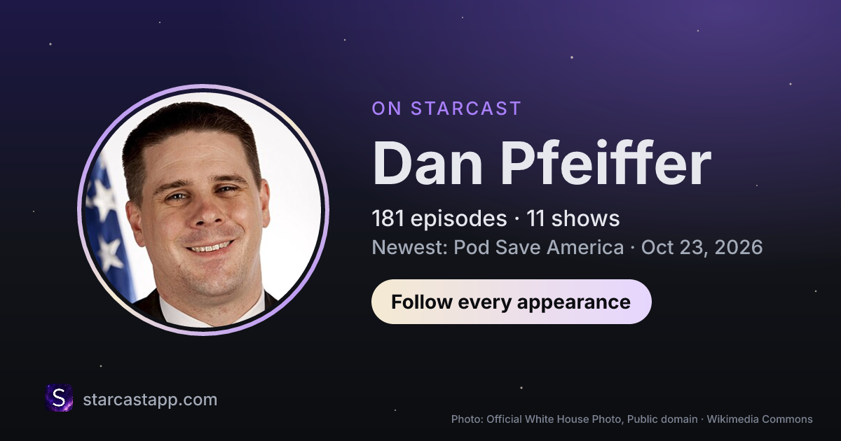 The preview card for Dan Pfeiffer