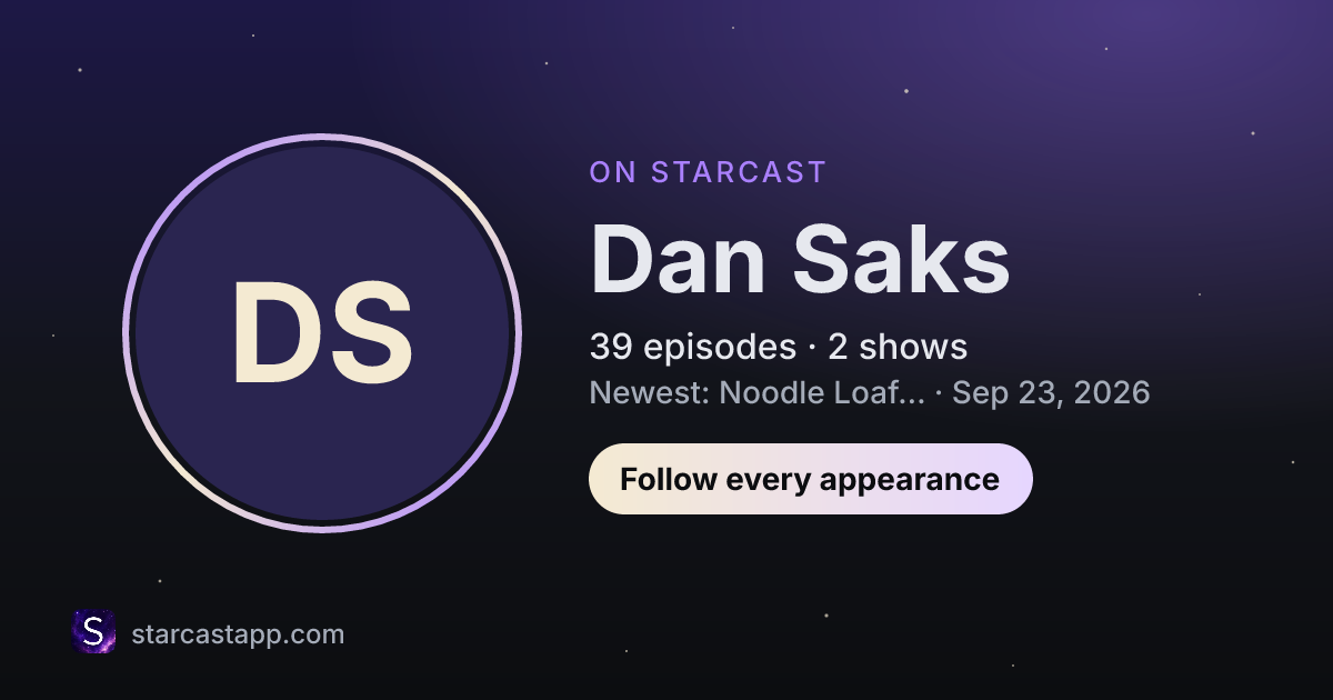 The preview card for Dan Saks