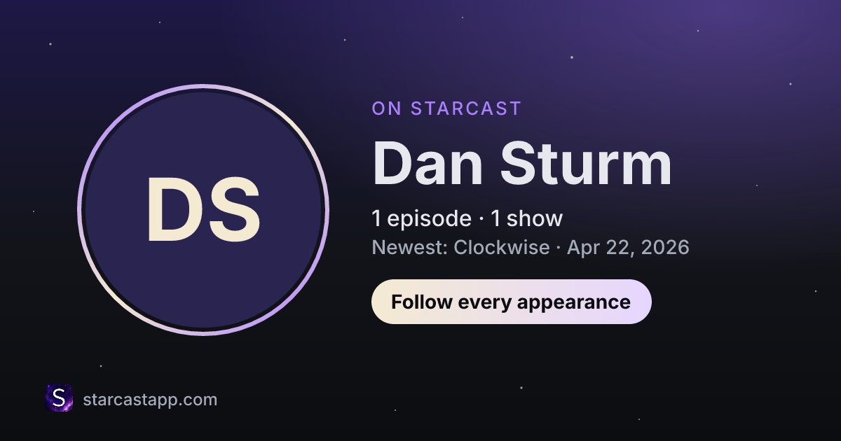 The preview card for Dan Sturm