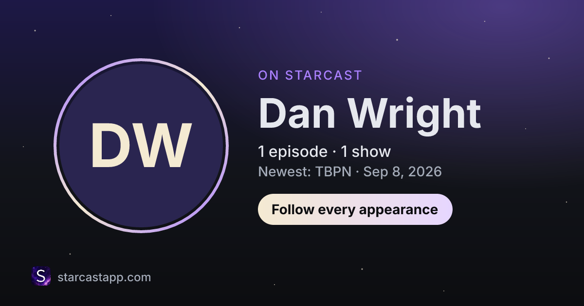 The preview card for Dan Wright