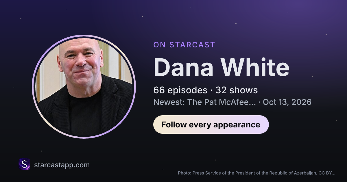 The preview card for Dana White