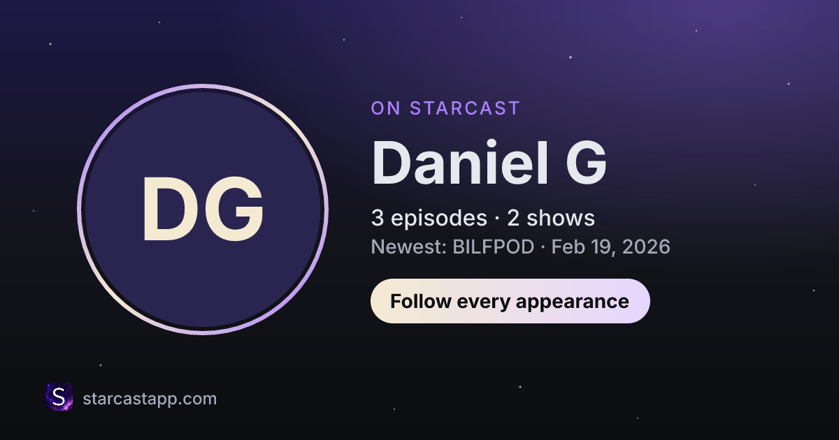 The preview card for Daniel G