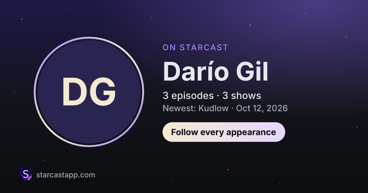 The preview card for Darío Gil