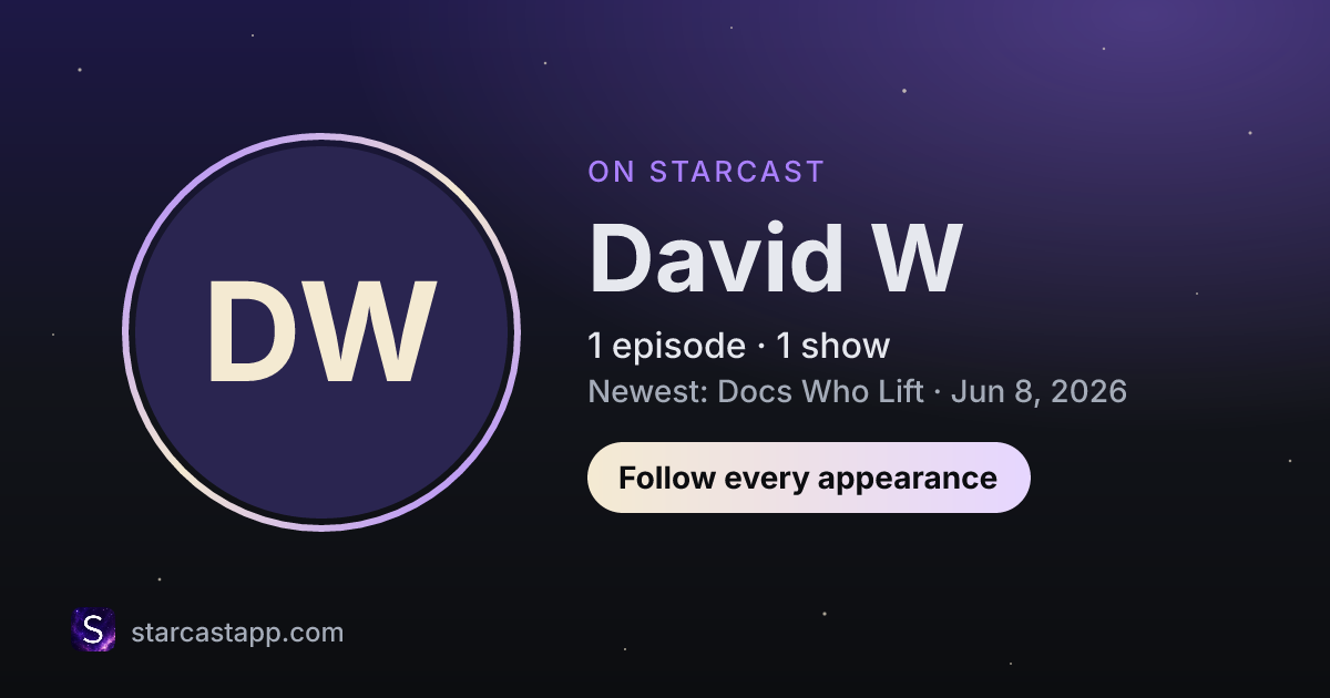 The preview card for David W