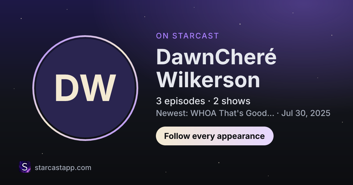 The preview card for DawnCheré Wilkerson