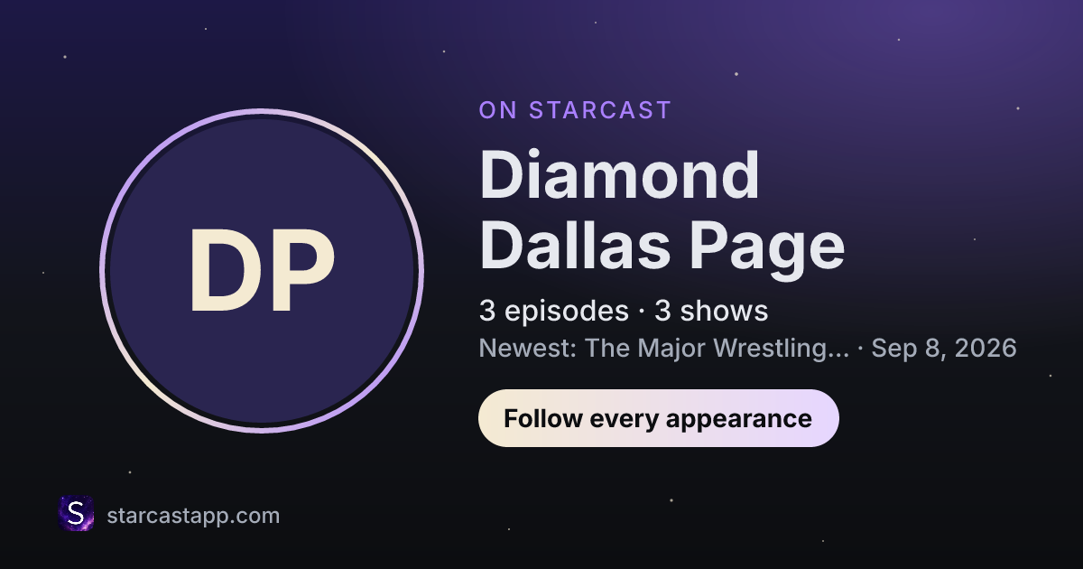 The preview card for Diamond Dallas Page