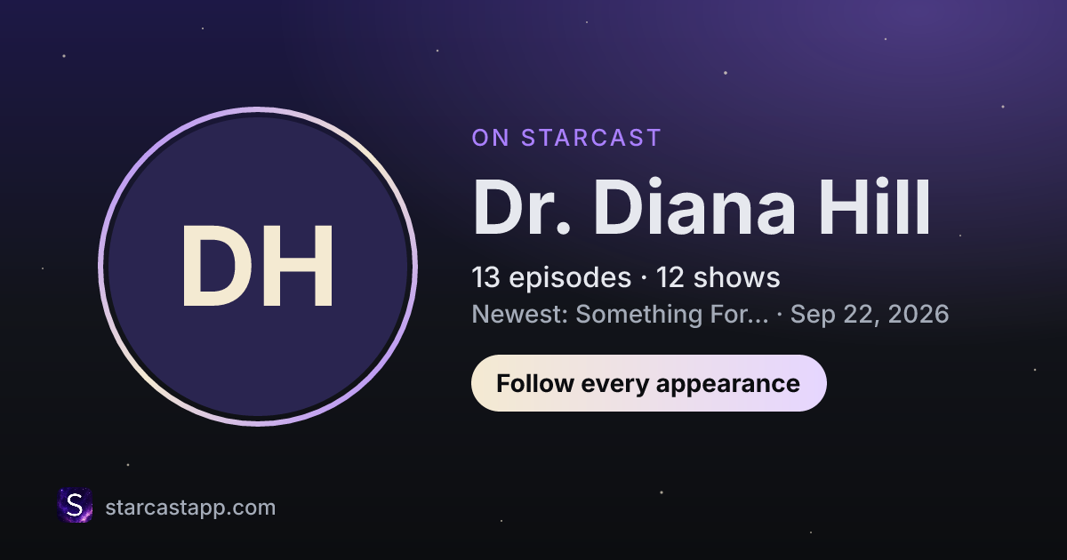 The preview card for Dr. Diana Hill