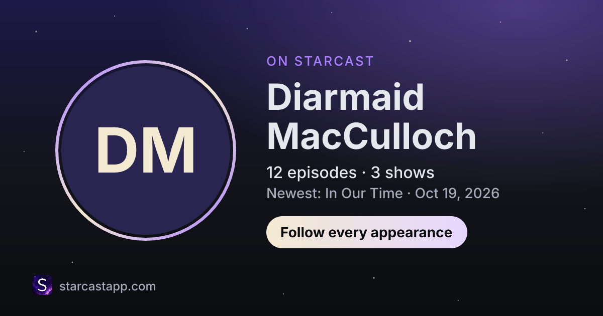 The preview card for Diarmaid MacCulloch