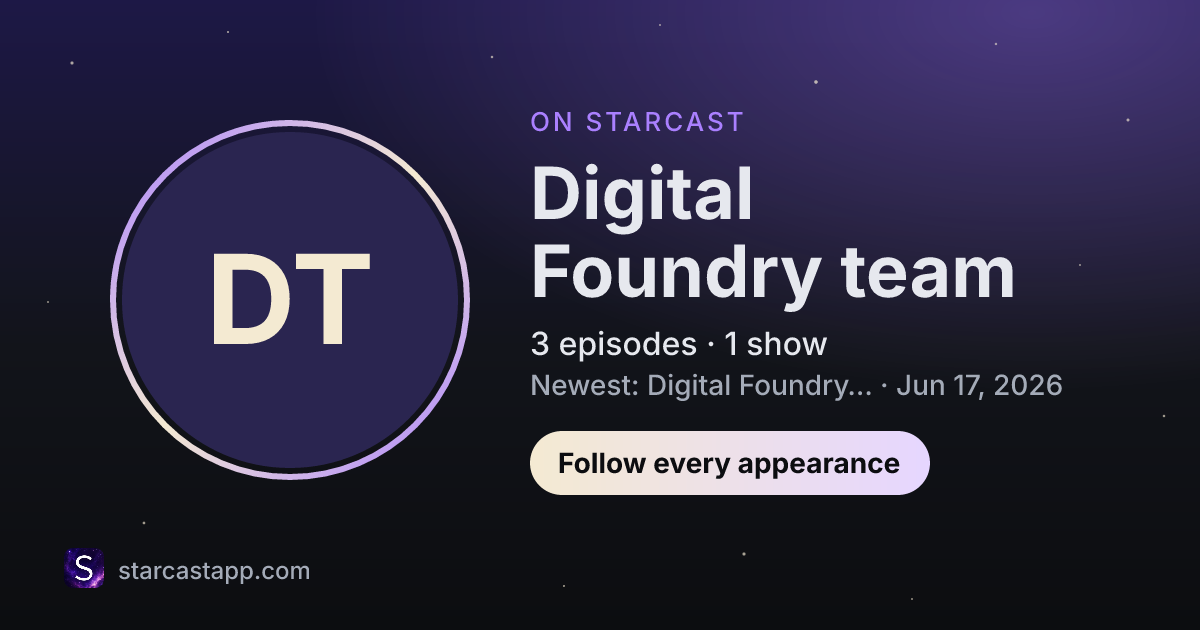 The preview card for Digital Foundry team