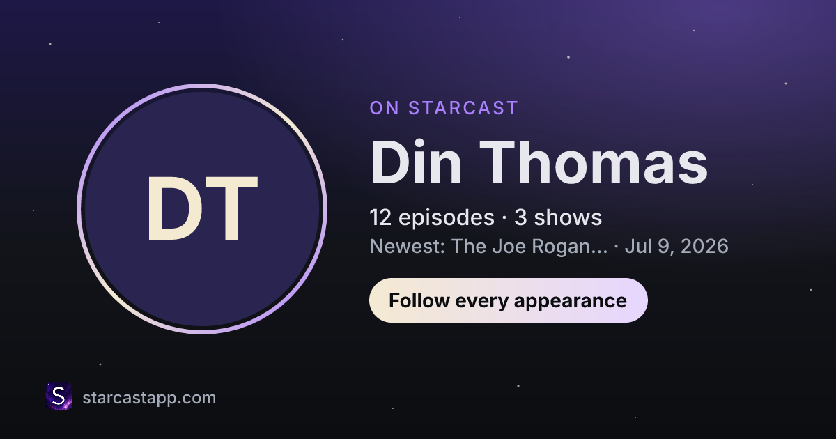 The preview card for Din Thomas