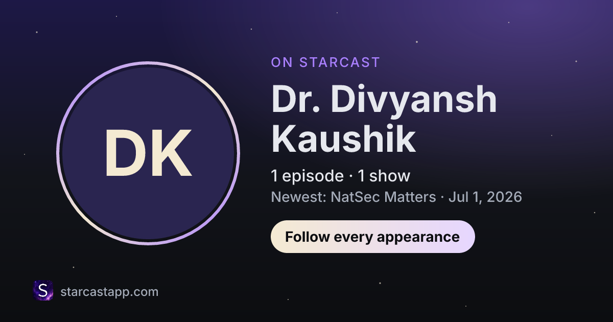 The preview card for Dr. Divyansh Kaushik