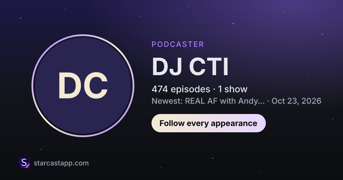 The preview card for DJ CTI