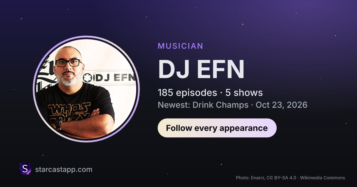 The preview card for DJ EFN