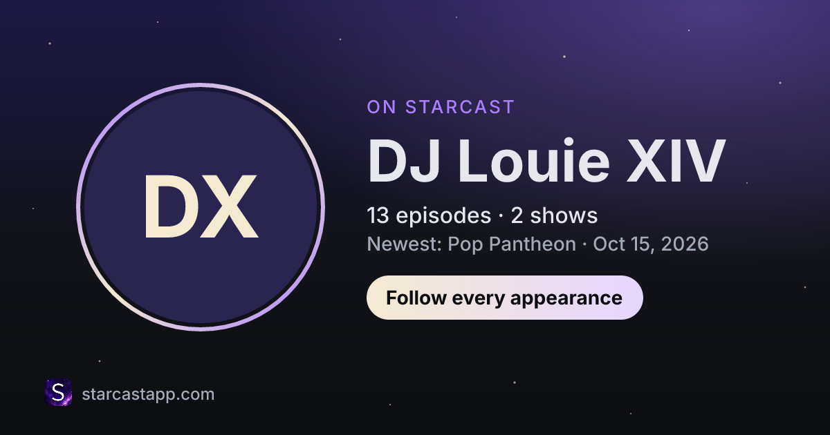 The preview card for DJ Louie XIV