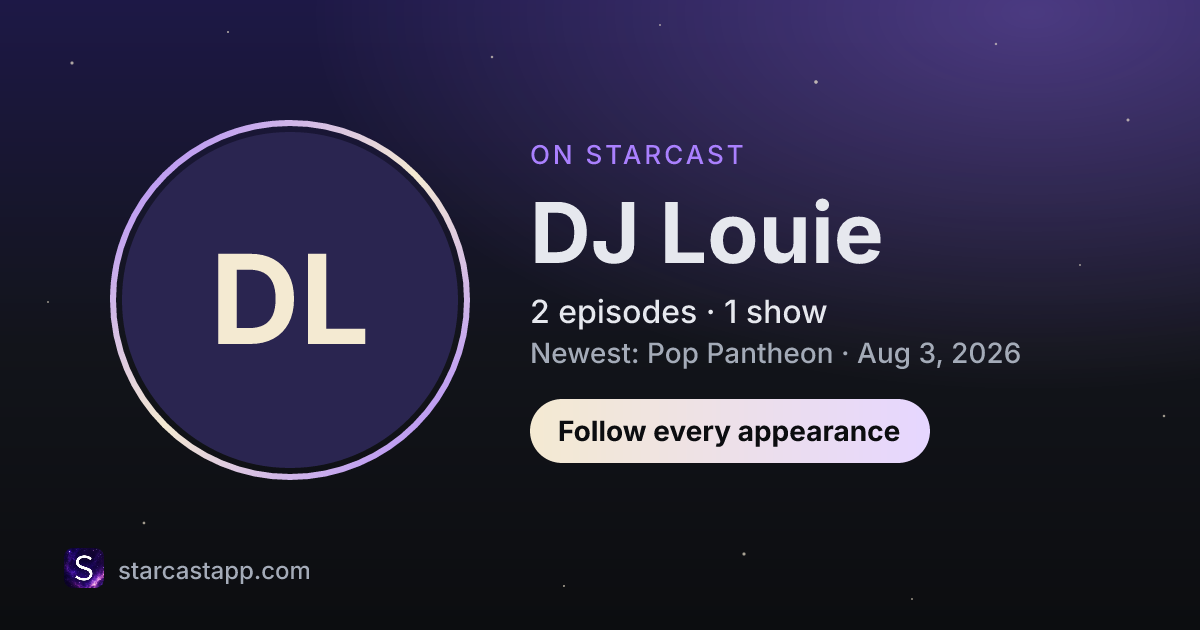 The preview card for DJ Louie