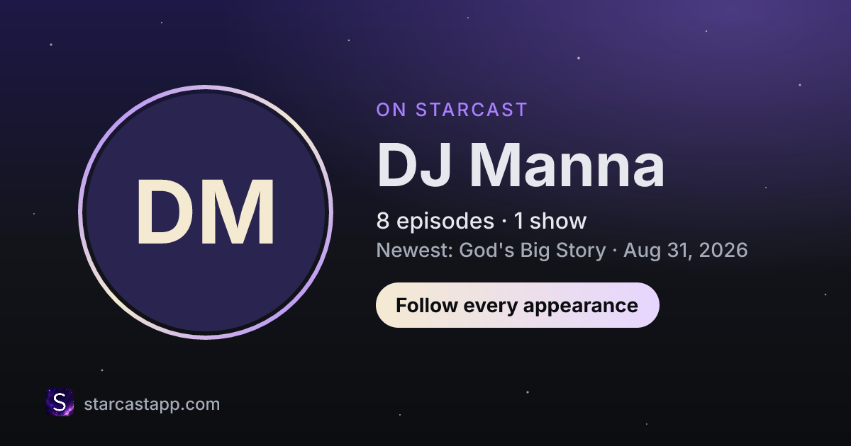 The preview card for DJ Manna