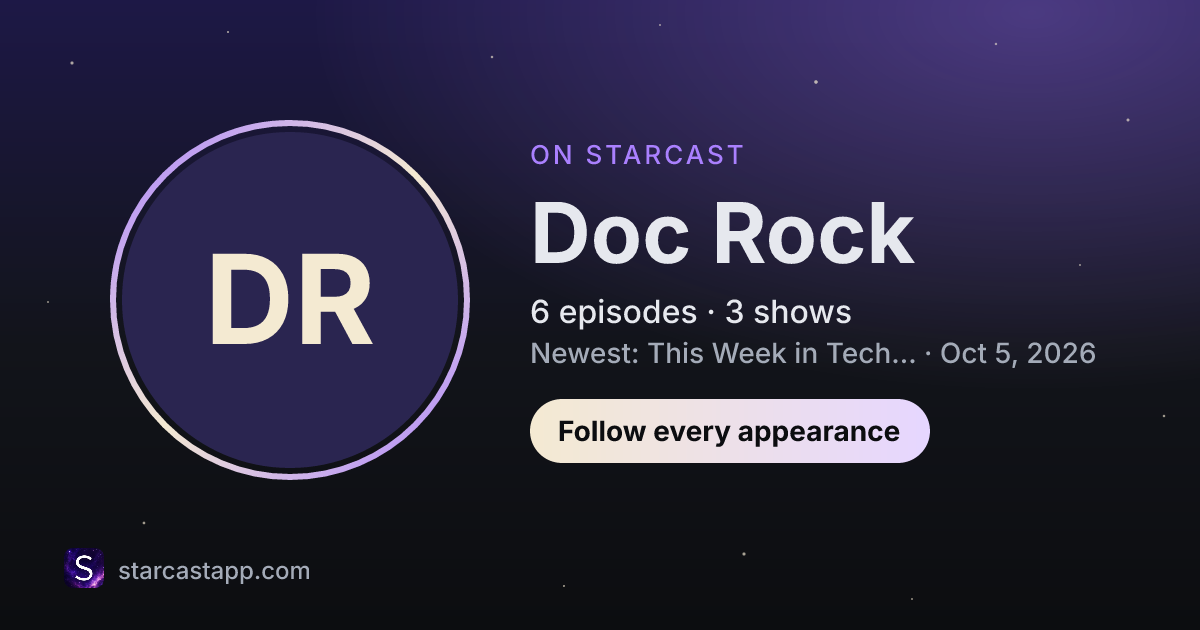 The preview card for Doc Rock