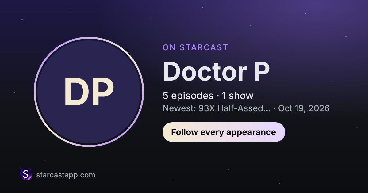 The preview card for Doctor P