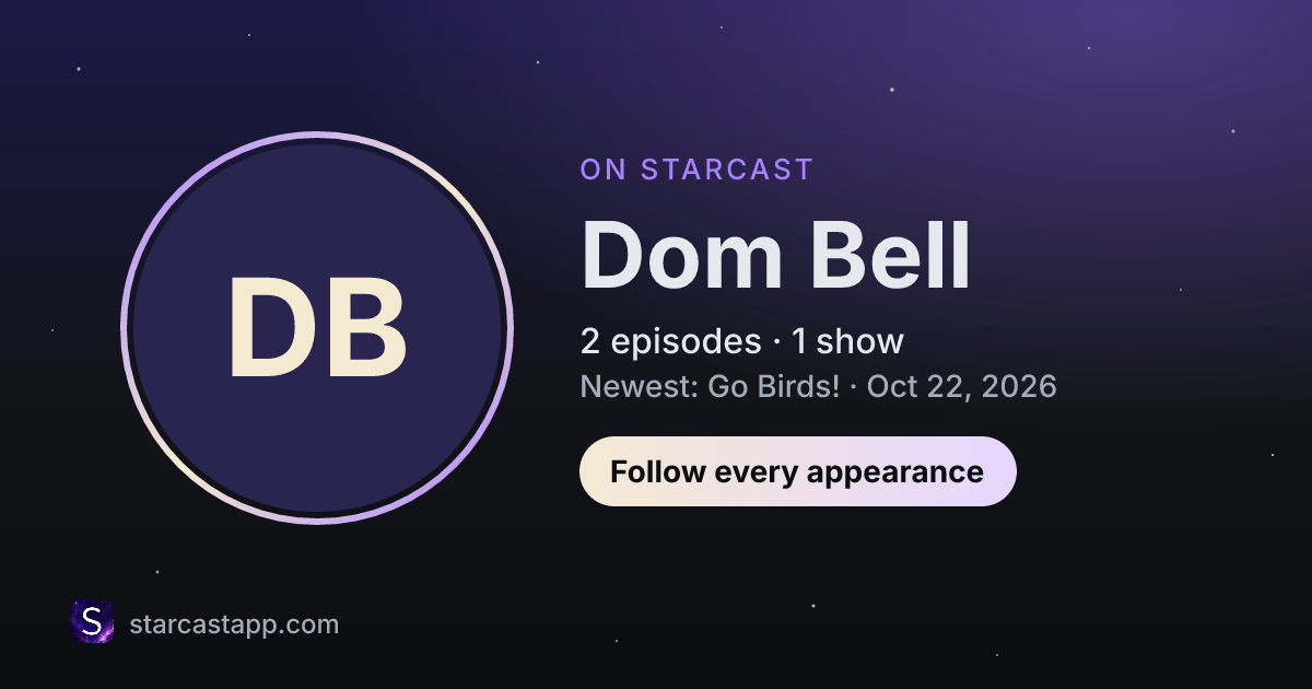 The preview card for Dom Bell