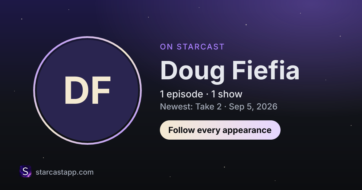 The preview card for Doug Fiefia