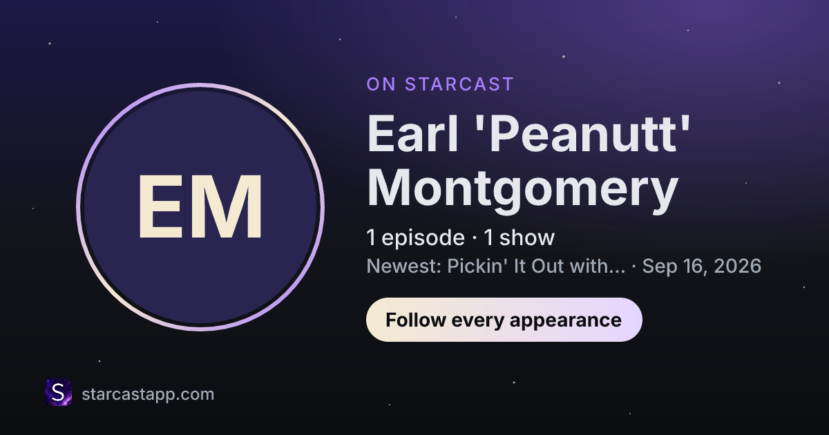 The preview card for Earl 'Peanutt' Montgomery