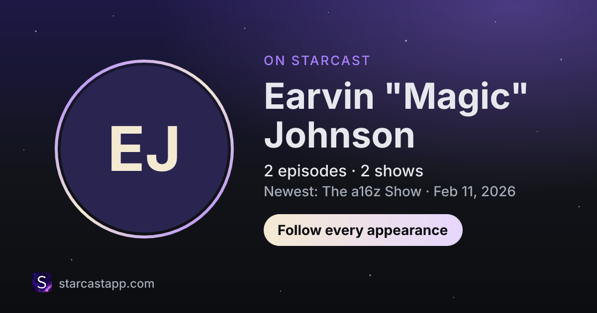 The preview card for Earvin "Magic" Johnson