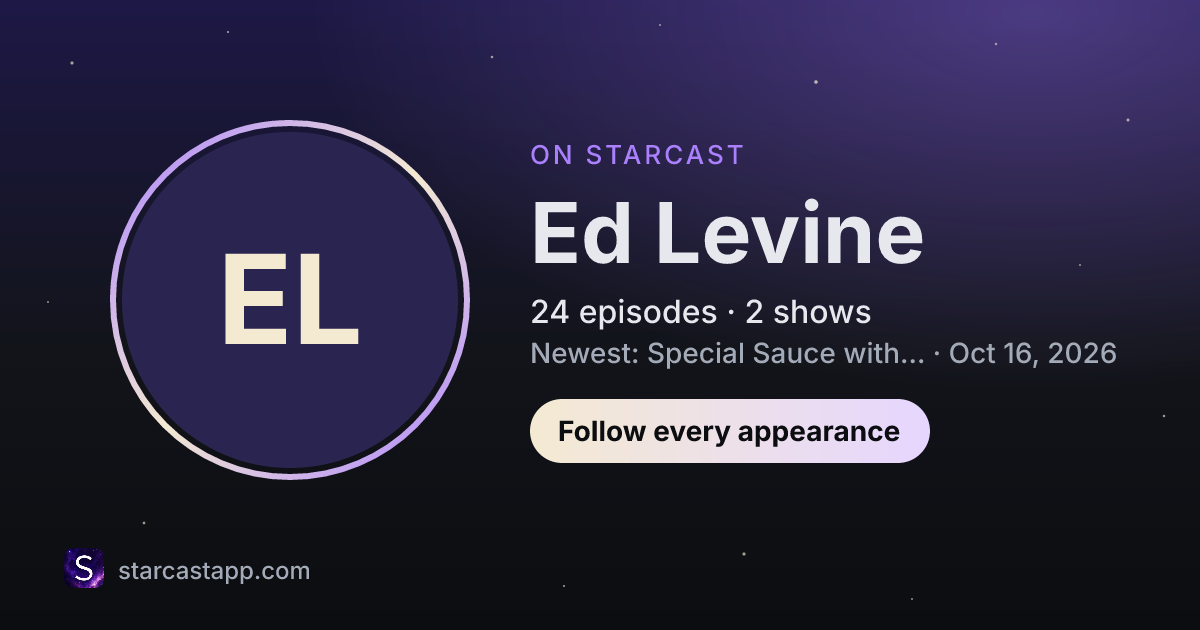 The preview card for Ed Levine
