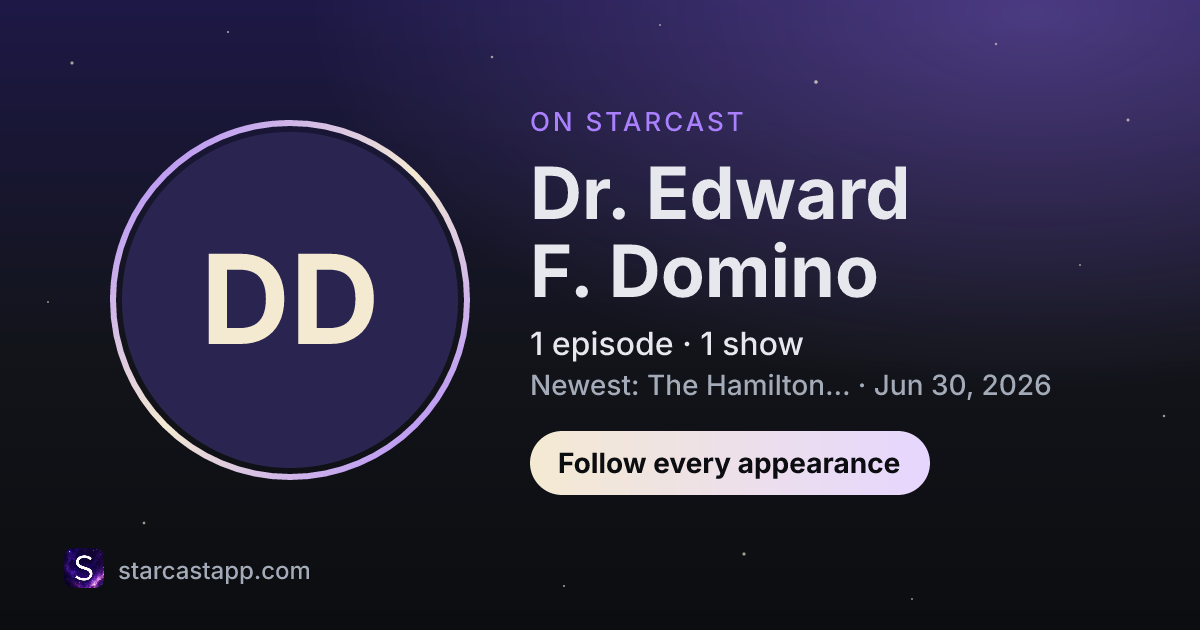 The preview card for Dr. Edward F. Domino