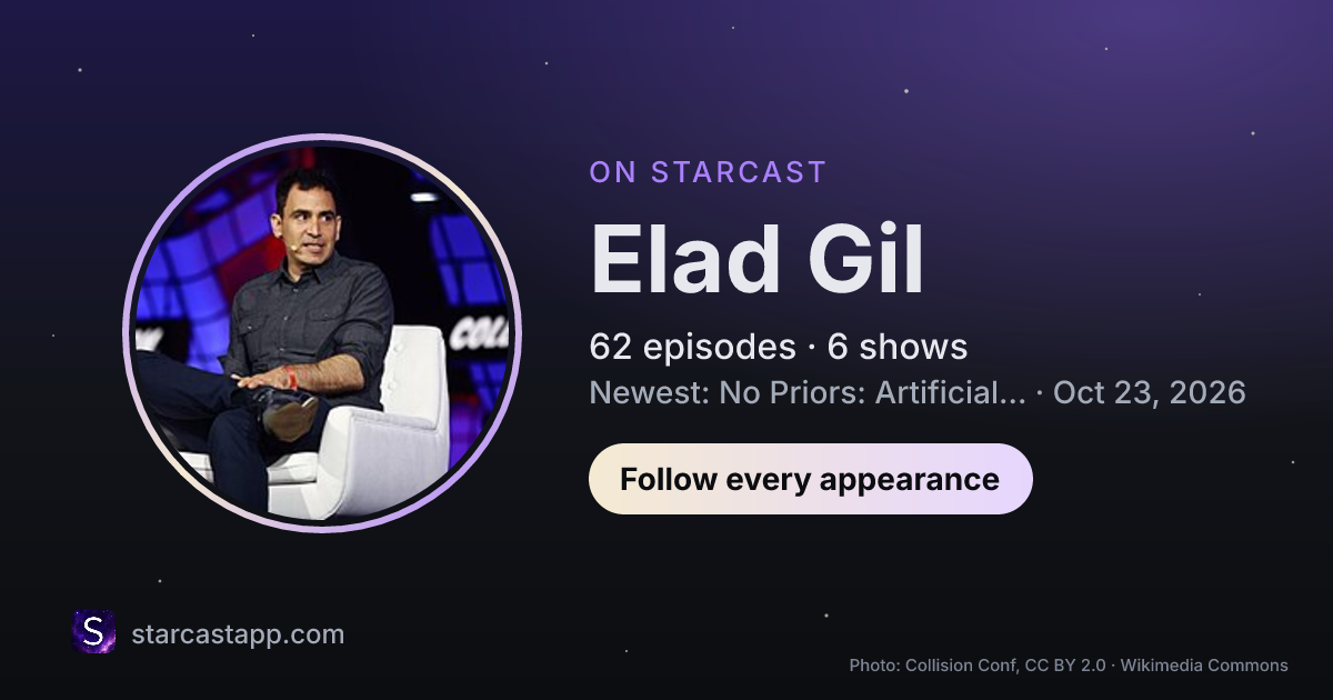 The preview card for Elad Gil