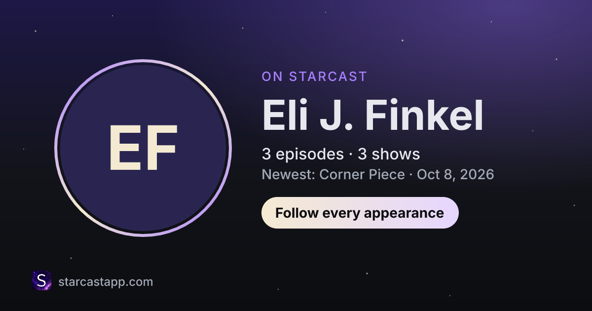 The preview card for Eli J. Finkel
